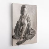 Women's Erotica Painting by Famous Owen Claxton Canvas Wall Art - Image 3