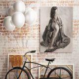 Women's Erotica Painting by Famous Owen Claxton Canvas Wall Art - Image 4