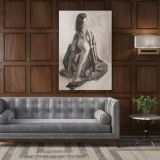 Women's Erotica Painting by Famous Owen Claxton Canvas Wall Art - Image 5