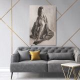 Women's Erotica Painting by Famous Owen Claxton Canvas Wall Art - Image 6