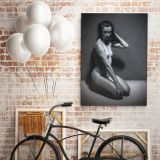 Original Model Art Painting by Famous Owen Claxton Canvas Wall Art - Image 4
