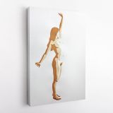 Original Model Art Painting by Famous Owen Claxton Canvas Wall Art - Image 3