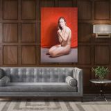 Naked Women Painting by Famous Owen Claxton Photo Print on Canvas Nude Wall Mural Hangings Gift - Image 5