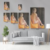 Famous Women's Erotica Painting by Owen Claxton Canvas Wall Art