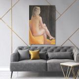 Famous Women's Erotica Painting by Owen Claxton Canvas Wall Art - Image 6