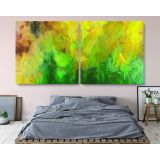Panoramic Abstract Painting Canvas Photo Print with Frame Home Decor Wall Mural Hangings Gift - Image 4
