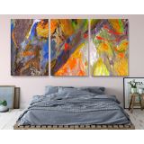 Panoramic Abstract Painting Canvas Photo Print with Frame Abstract Canvas Home Decor Wall Mural - Image 5