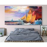 Panoramic Giclee Modern Abstract Art Canvas Wall Art