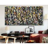 Abstract Expressionism Jackson Pollock Canvas Wall Art - Image 2
