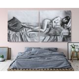 Panoramic Women's Erotica Artworks by Owen Claxton Canvas Photo Print Home Decor Wall Mural Hanging - Image 4