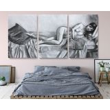 Panoramic Women's Erotica Artworks by Owen Claxton Canvas Photo Print Home Decor Wall Mural Hanging - Image 5