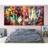 Tea Party Palette Knife Oil Painting by Leonid Afremov Canvas Wall Art - Image 6
