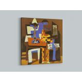 Pablo Picasso Three Musicians Painting Modernism Artistic Canvas Wall Art - Image 4