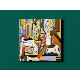 Studio with Plaster Head Painting by Pablo Picasso Canvas Wall Art