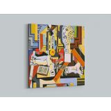 Studio with Plaster Head Painting by Pablo Picasso Canvas Wall Art - Image 4