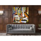 Studio with Plaster Head Painting by Pablo Picasso Canvas Wall Art - Image 5