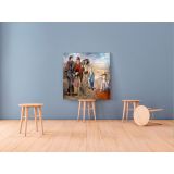 Family of Saltimbanques Painting by Pablo Picasso Real wall art by Pablo Picasso Canvas Wall Art - Image 3