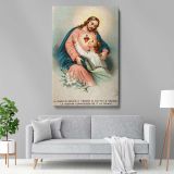 A Believing Soul Embracing Christ - Radiant Devotional Scene canvas wall art - Image 5