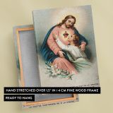 A Believing Soul Embracing Christ - Radiant Devotional Scene canvas wall art - Image 6