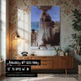 A Foregone Conclusion by Alma-Tadema - White Stone Steps and Draped Robes canvas wall art