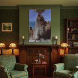 A Foregone Conclusion by Alma-Tadema - White Stone Steps and Draped Robes canvas wall art - Image 4