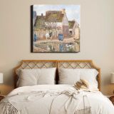 A Pond in Ennery (1874) by Camille Pissarro — room mockup view 17