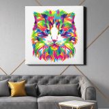 A Reclining Tiger (1866-1919) oil painting by Geza Vastagh — room mockup view 21