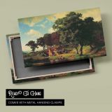 A Rustic Mill by Albert Bierstadt - canvas rear frame and hanging hardware