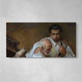 A Tender Embrace by Daniel Gerhartz — single-panel canvas on a pale wall