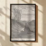 Abraham and the Three Angels - Genesis Hospitality Scene by Dore canvas wall art - Image 2