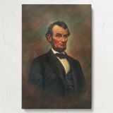 Abraham Lincoln - Presidential Portrait from 19th Century Collection By Alfred W. Stern canvas wall art - Image 7