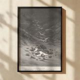 Achan's Judgment - Gustave Dore Punishment in Rocky Valley canvas wall art - Image 2