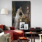 After the Ball - Elegant Victorian Women in Reflective Scene By Alfred Stevens canvas wall art