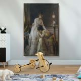 After the Ball - Elegant Victorian Women in Reflective Scene By Alfred Stevens canvas wall art - Image 2