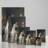 After the Ball - Elegant Victorian Women in Reflective Scene By Alfred Stevens canvas wall art - Image 4