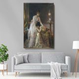 After the Ball - Elegant Victorian Women in Reflective Scene By Alfred Stevens canvas wall art - Image 5
