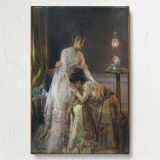 After the Ball - Elegant Victorian Women in Reflective Scene By Alfred Stevens canvas wall art - Image 7