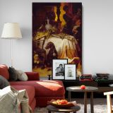 After the Hunt - Hunting Dogs and Banquet Still Life Scene By David Neal canvas wall art
