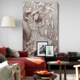 Alice's Adventures in Wonderland - Surreal Playing Cards and Fantasy By Arthur Rackham canvas wall art