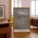 Ammonite and Moabite Army - Gustave Dore Engraved Battle with Chariots canvas wall art - Image 7