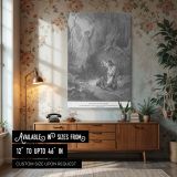 Angel Appears in Garden - Comforting Christ by Gustave Dore canvas wall art