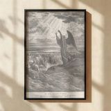 Angel in Radiance - Gustave Dore Messenger of God with Clouds canvas wall art - Image 2