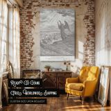 Angel in Radiance - Gustave Dore Messenger of God with Clouds canvas wall art - Image 3