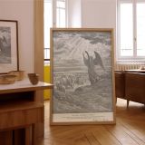 Angel in Radiance - Gustave Dore Messenger of God with Clouds canvas wall art - Image 7