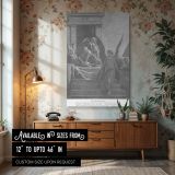 Angel Strikes Firstborn in Egypt - Gustave Dore Passover Judgment Scene canvas wall art