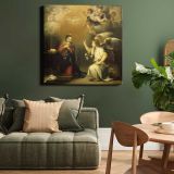 Annunciation to the Virgin (1660 - 1680) by Bartolomé Esteban Murillo — room mockup view 15