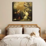 Annunciation to the Virgin (1660 - 1680) by Bartolomé Esteban Murillo — room mockup view 17