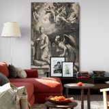 Annunciation to the Virgin - Angel and Madonna Scene By Hendrik Goltzius canvas wall art