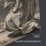 Annunciation to the Virgin - Angel and Madonna Scene By Hendrik Goltzius canvas wall art - Image 3