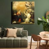 Annunciation to the Virgin (ca. 1660–1680) by Bartolomé Esteban Murillo — room mockup view 15